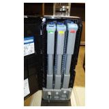 Cambro Storage Bins (2) and Dixie Utensil Dispenser.