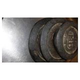Vintage Dual-Pan Balance Scale with Weights.
