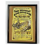 1972 Evel Knievel Signed Event Poster