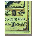1972 Evel Knievel Signed Event Poster