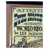 1972 Evel Knievel Signed Event Poster
