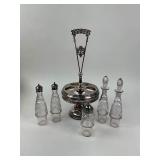 Antique Victorian Silver Plate Cruet Set