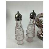 Antique Victorian Silver Plate Cruet Set