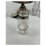 Antique Victorian Silver Plate Cruet Set
