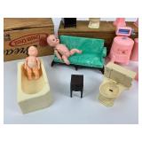 Vintage Plastic Doll House Furniture