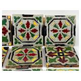 14 Mexican Taravera Ceramic Tiles