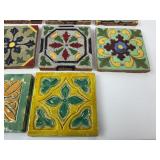 14 Mexican Taravera Ceramic Tiles