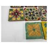 14 Mexican Taravera Ceramic Tiles