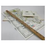 Five 1983 Burlington Northern State Railroad Maps - Montana, Wyoming, Oregon/California, Washington/Idaho, Colorado