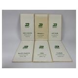 Six 1983 Burlington Northern State Railroad Maps - North & South Dakota, Minnesota, Iowa, Wisconsin, and Illinois