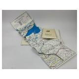 Six 1983 Burlington Northern State Railroad Maps - North & South Dakota, Minnesota, Iowa, Wisconsin, and Illinois