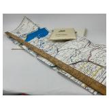 Six 1983 Burlington Northern State Railroad Maps - North & South Dakota, Minnesota, Iowa, Wisconsin, and Illinois