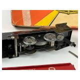 Marx Mechanical Train Set plus 9 Post Cereal Railroad Tin Signs