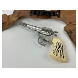 1973 Gabriel The Lone Ranger with Horse Silver - Complete Plus Cap Gun with Holster