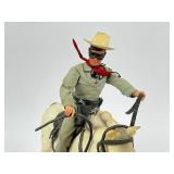 1973 Gabriel The Lone Ranger with Horse Silver - Complete Plus Cap Gun with Holster
