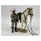 1973 Gabriel The Lone Ranger with Horse Silver - Complete Plus Cap Gun with Holster