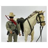 1973 Gabriel The Lone Ranger with Horse Silver - Complete Plus Cap Gun with Holster