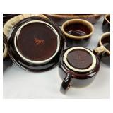 Brown Drip Pottery Lot