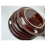 Brown Drip Pottery Lot