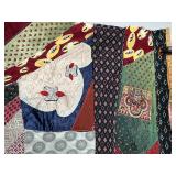 Vintage Necktie Crazy Quilt - Not Finished
