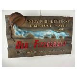 Vintage Old Fitzgerald Kentucky Bourbon Advertisment Sign