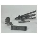 Buck Rogers Lead Figures + Imperial Lead Ingot