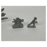 Buck Rogers Lead Figures + Imperial Lead Ingot