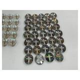 59 Cross Glass Gemstone Religious Pendant