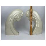Pair of Vintage Royal Haeger Ceramic Woman Sculpture #6040
