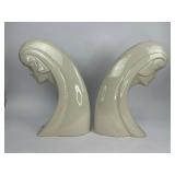 Pair of Vintage Royal Haeger Ceramic Woman Sculpture #6040