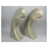 Pair of Vintage Royal Haeger Ceramic Woman Sculpture #6040