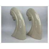 Pair of Vintage Royal Haeger Ceramic Woman Sculpture #6040