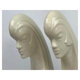 Pair of Vintage Royal Haeger Ceramic Woman Sculpture #6040