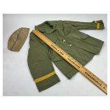Vintage Clothing Kids Military Style Jacket and Hat