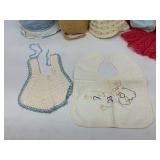 Vintage Clothing Baby/Toddler Knitted Bonnets, bibs, Mittens and Hats