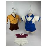 Vintage Clothing Boys Toddler Romper Three Outfits