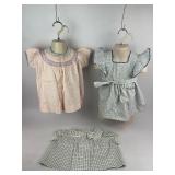 Vintage Clothing Girls Toddler Dress Three Outfits