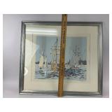 Op Sail - Artist Philip Kelsey Signed Serigraph Print 78/150