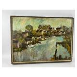 Oil on Canvas Landscape Painting - Artist Unknown