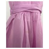 Vintage Clothing Pink Dress with Poodle