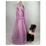 Vintage Clothing Pink Dress with Poodle