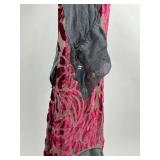 Vintage Clothing Velvet and Silk Sheer Dress Gown