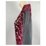 Vintage Clothing Velvet and Silk Sheer Dress Gown