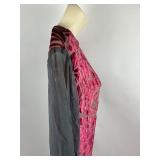 Vintage Clothing Velvet and Silk Sheer Dress Gown