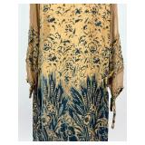 Vintage Clothing Velvet and Silk Sheer Dress Gown