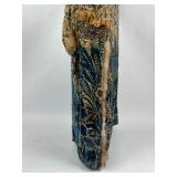 Vintage Clothing Velvet and Silk Sheer Dress Gown