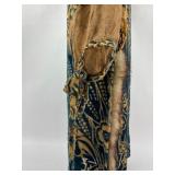 Vintage Clothing Velvet and Silk Sheer Dress Gown
