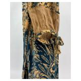 Vintage Clothing Velvet and Silk Sheer Dress Gown