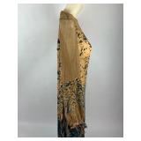Vintage Clothing Velvet and Silk Sheer Dress Gown