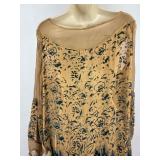 Vintage Clothing Velvet and Silk Sheer Dress Gown